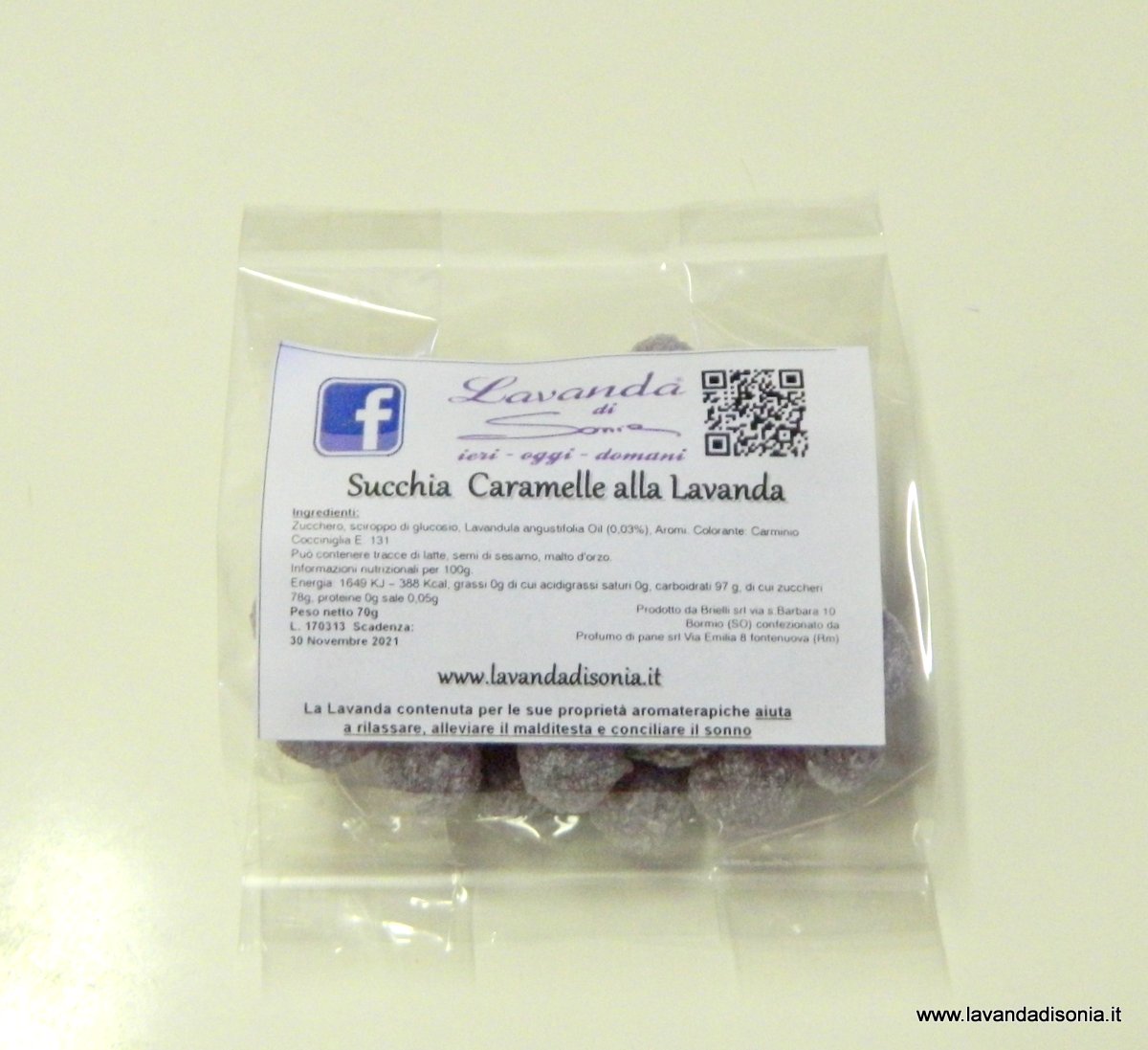 Caramelle alla lavanda 70 g